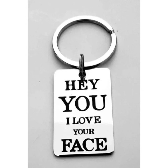 Hey You, I love you face keychain - Picture 1 of 1
